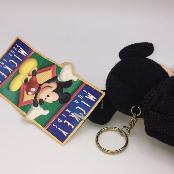 Disney Mickey Mouse Plush Keychain with Zippered Pouch - Picture 2 of 12